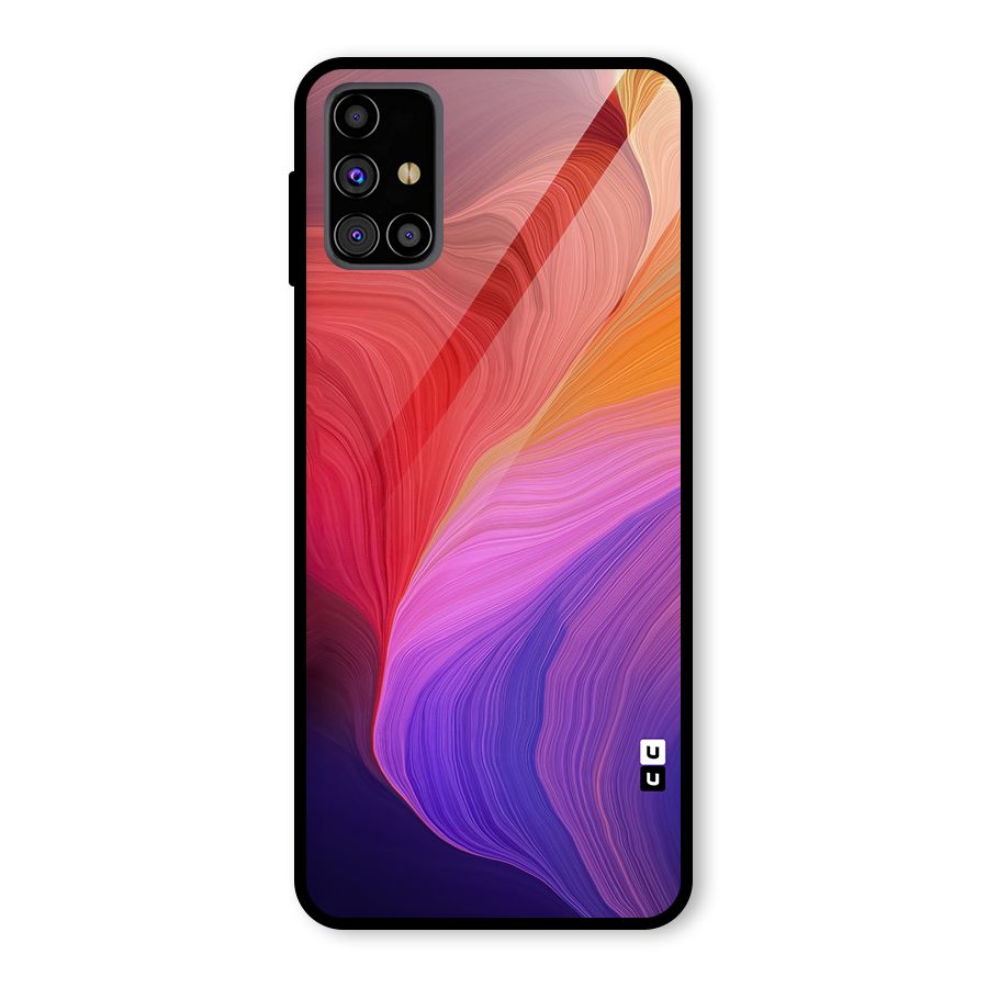 Modern Colors Mix Glass Back Case for Galaxy M31s