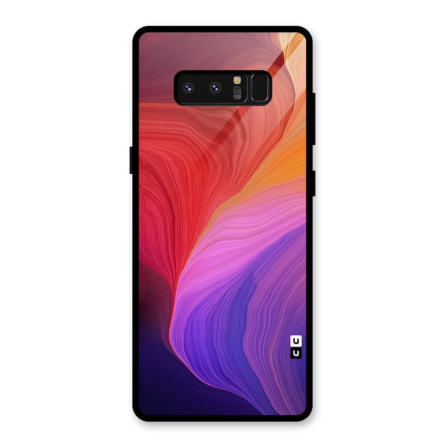 Modern Colors Mix Glass Back Case for Galaxy Note 8