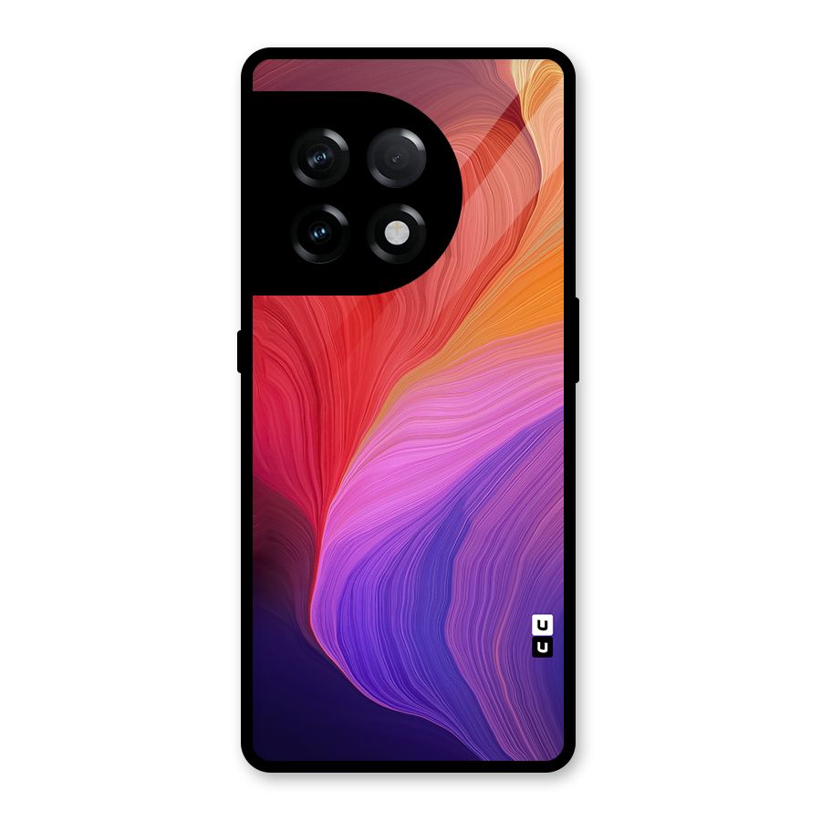 Modern Colors Mix Glass Back Case for OnePlus 11R
