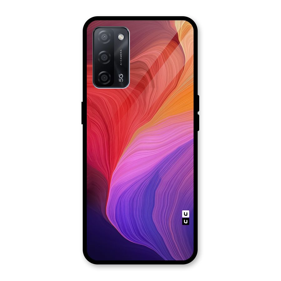 Modern Colors Mix Glass Back Case for Oppo A53s 5G