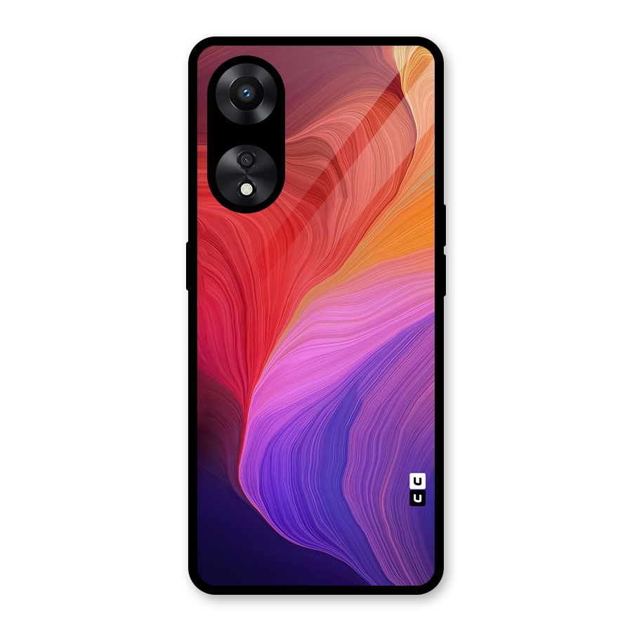 Modern Colors Mix Glass Back Case for Oppo A78