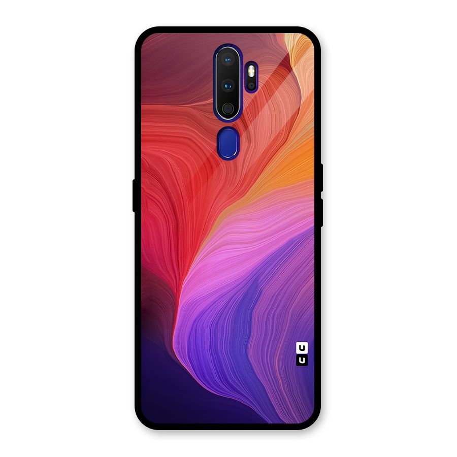 Modern Colors Mix Glass Back Case for Oppo A9 (2020)