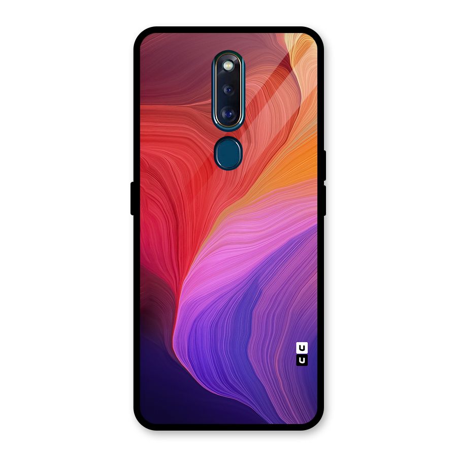 Modern Colors Mix Glass Back Case for Oppo F11 Pro