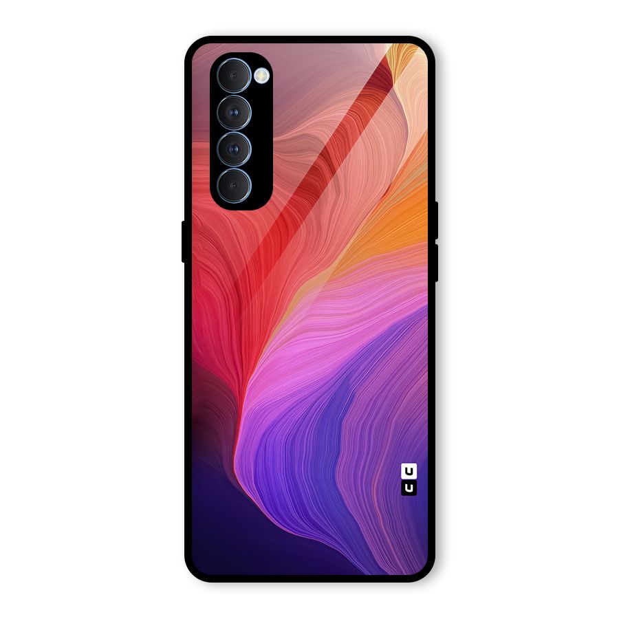Modern Colors Mix Glass Back Case for Oppo Reno4 Pro
