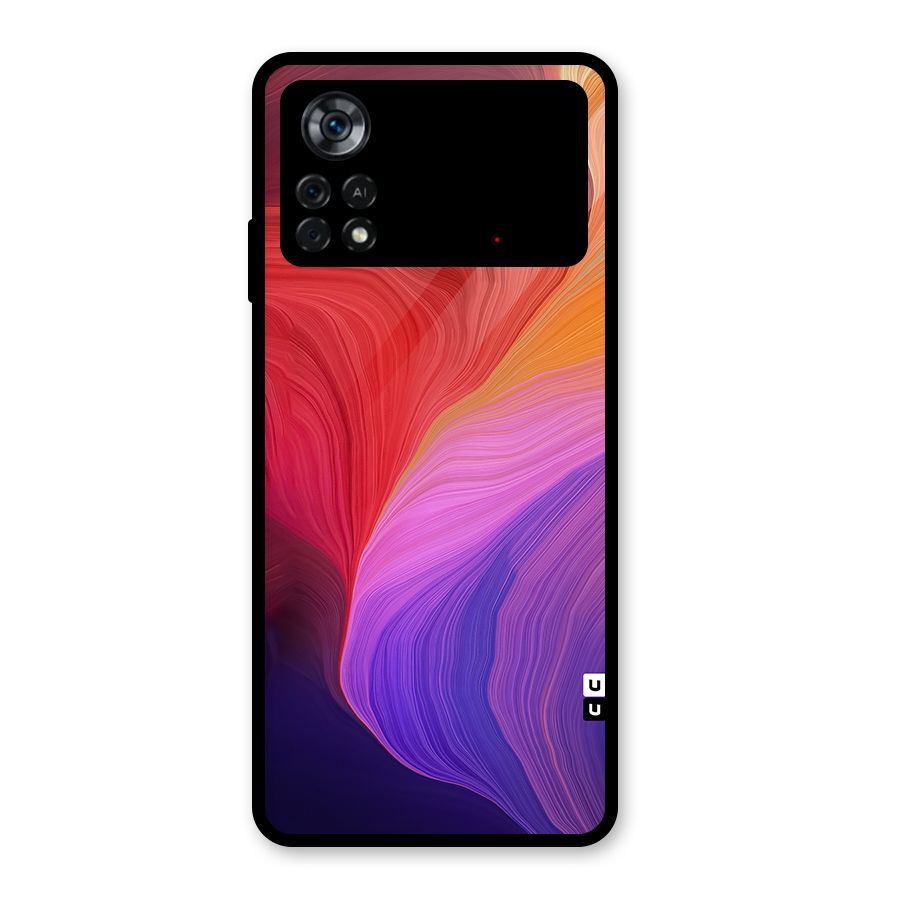 Modern Colors Mix Glass Back Case for Poco X4 Pro 5G