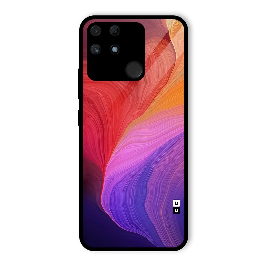 Modern Colors Mix Glass Back Case for Realme Narzo 50A