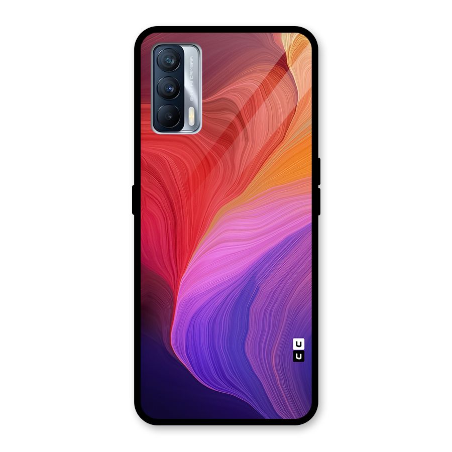 Modern Colors Mix Glass Back Case for Realme X7