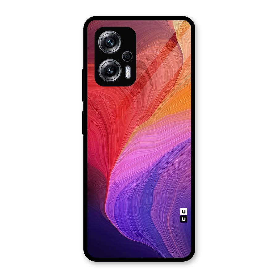 Modern Colors Mix Glass Back Case for Redmi K50i