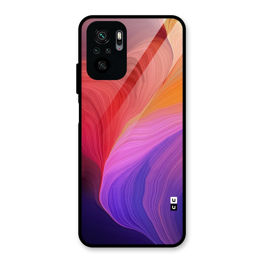 Modern Colors Mix Glass Back Case for Redmi Note 10S