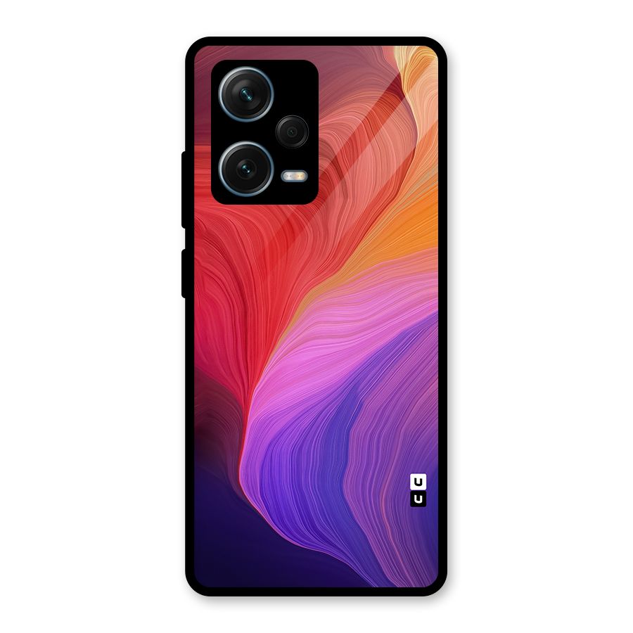 Modern Colors Mix Glass Back Case for Redmi Note 12 Pro Plus 5G
