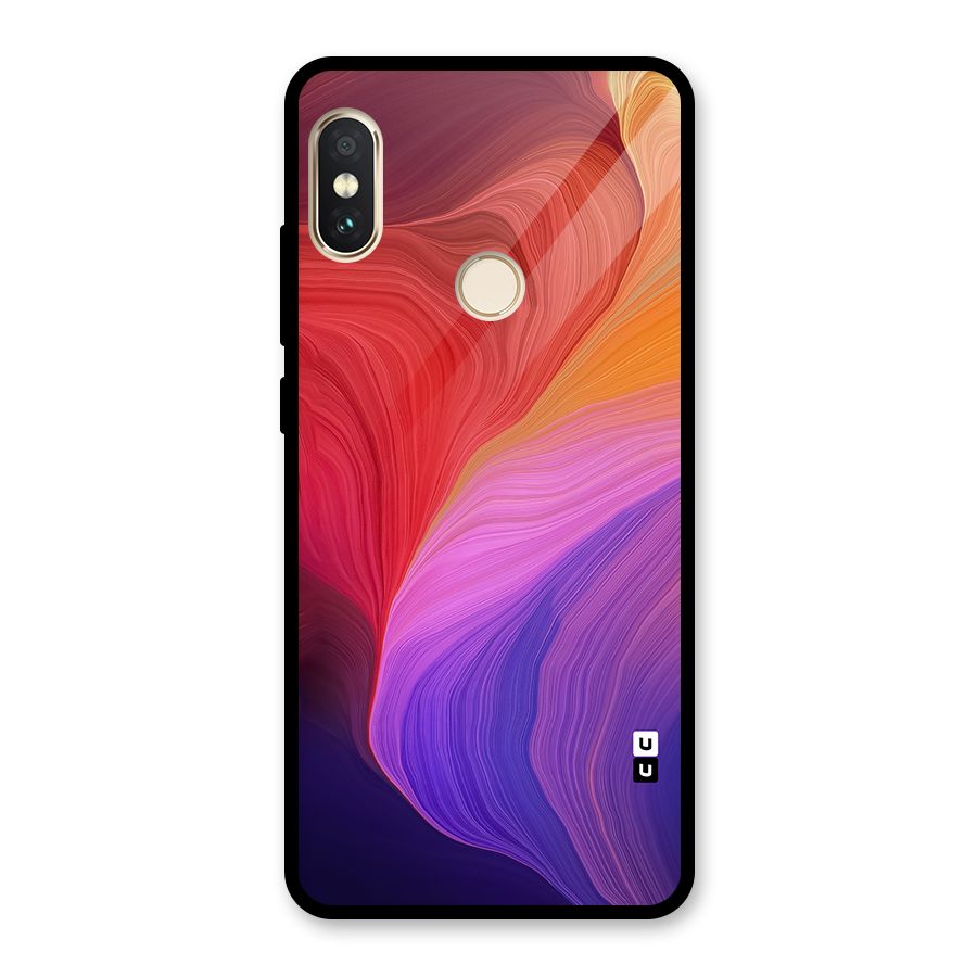 Modern Colors Mix Glass Back Case for Redmi Note 5 Pro