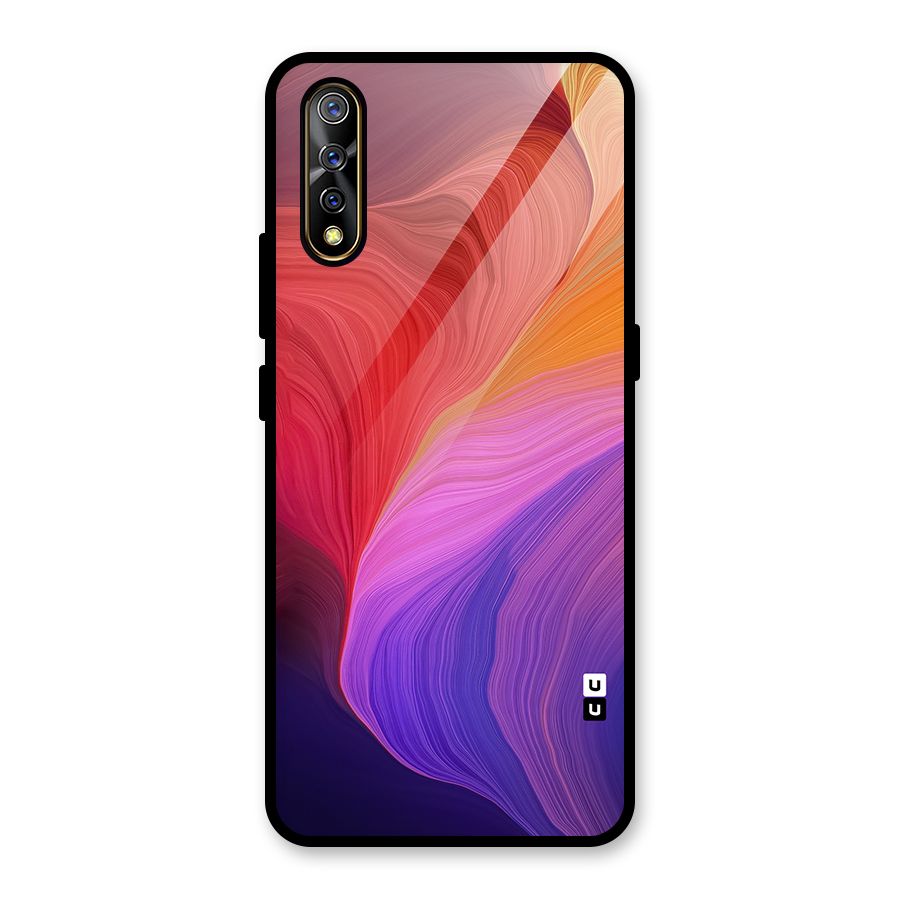 Modern Colors Mix Glass Back Case for Vivo S1