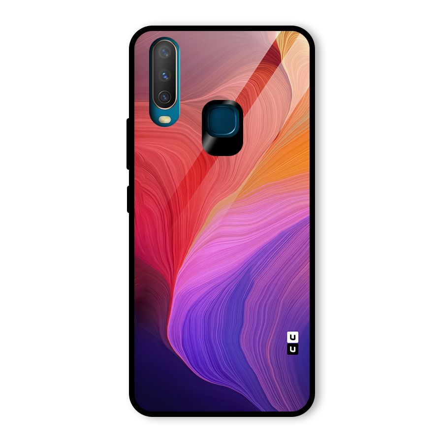 Modern Colors Mix Glass Back Case for Vivo U10