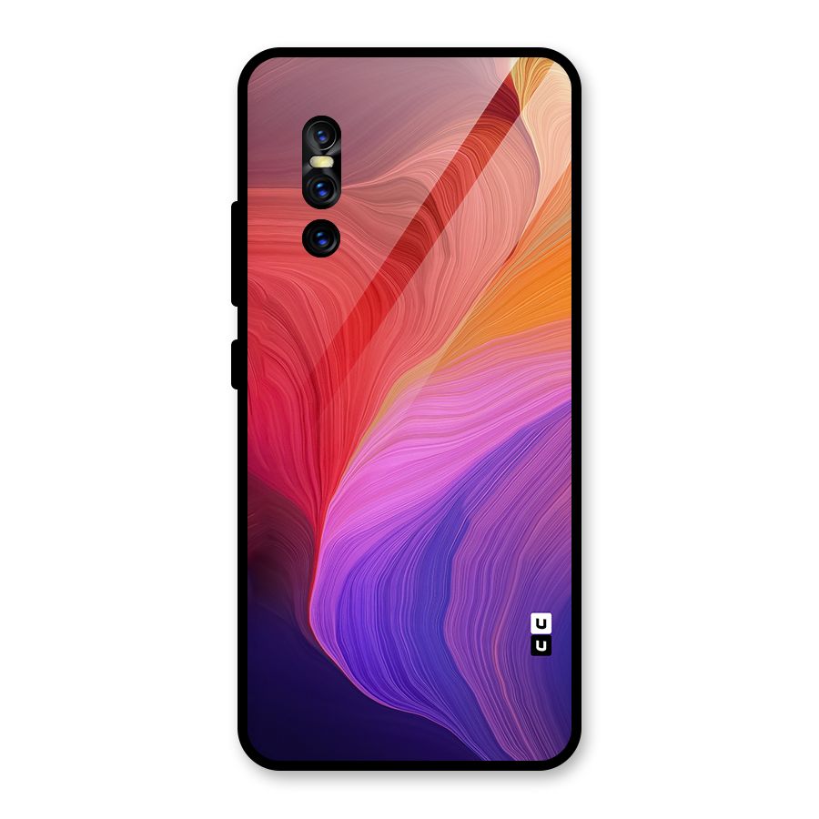 Modern Colors Mix Glass Back Case for Vivo V15 Pro