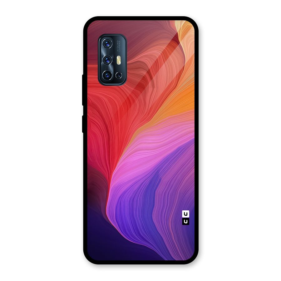 Modern Colors Mix Glass Back Case for Vivo V17
