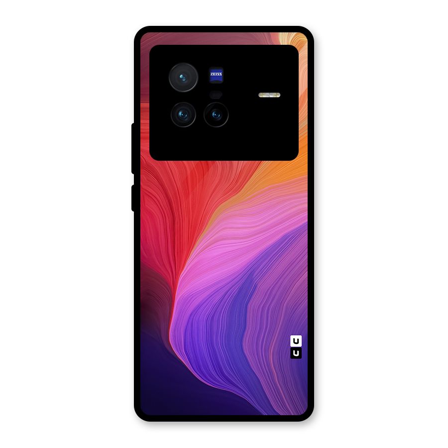 Modern Colors Mix Glass Back Case for Vivo X80