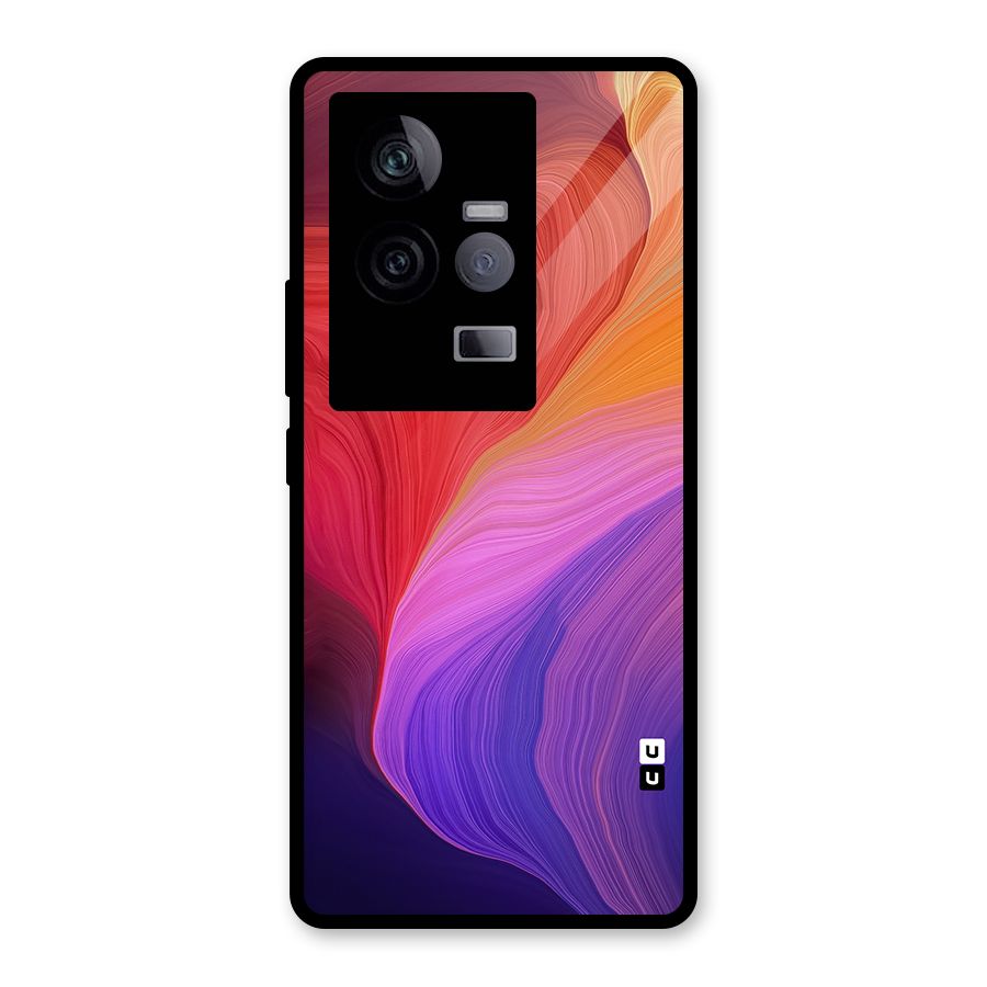 Modern Colors Mix Glass Back Case for Vivo iQOO 11 5G