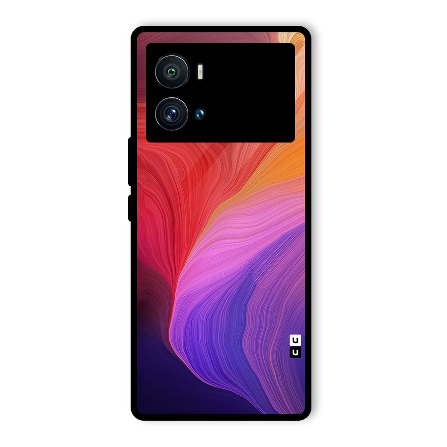 Modern Colors Mix Glass Back Case for Vivo iQOO 9 Pro