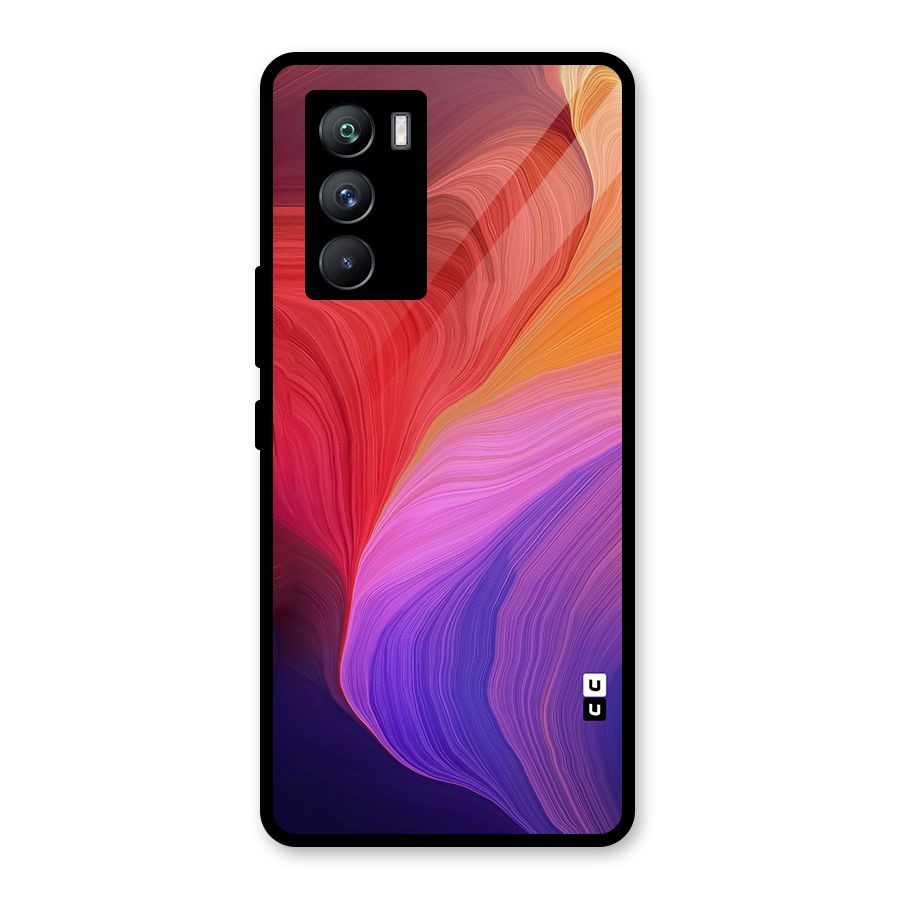 Modern Colors Mix Glass Back Case for Vivo iQOO 9 SE