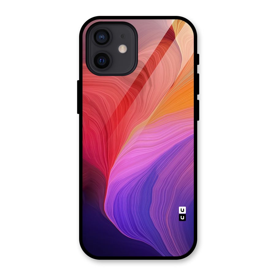 Modern Colors Mix Glass Back Case for iPhone 12