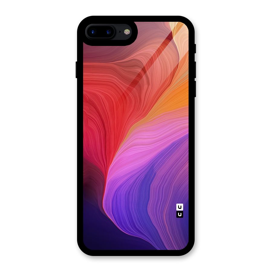 Modern Colors Mix Glass Back Case for iPhone 8 Plus