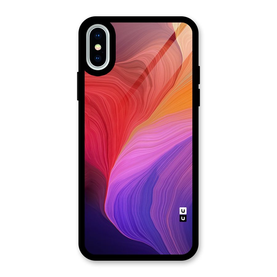 Modern Colors Mix Glass Back Case for iPhone X