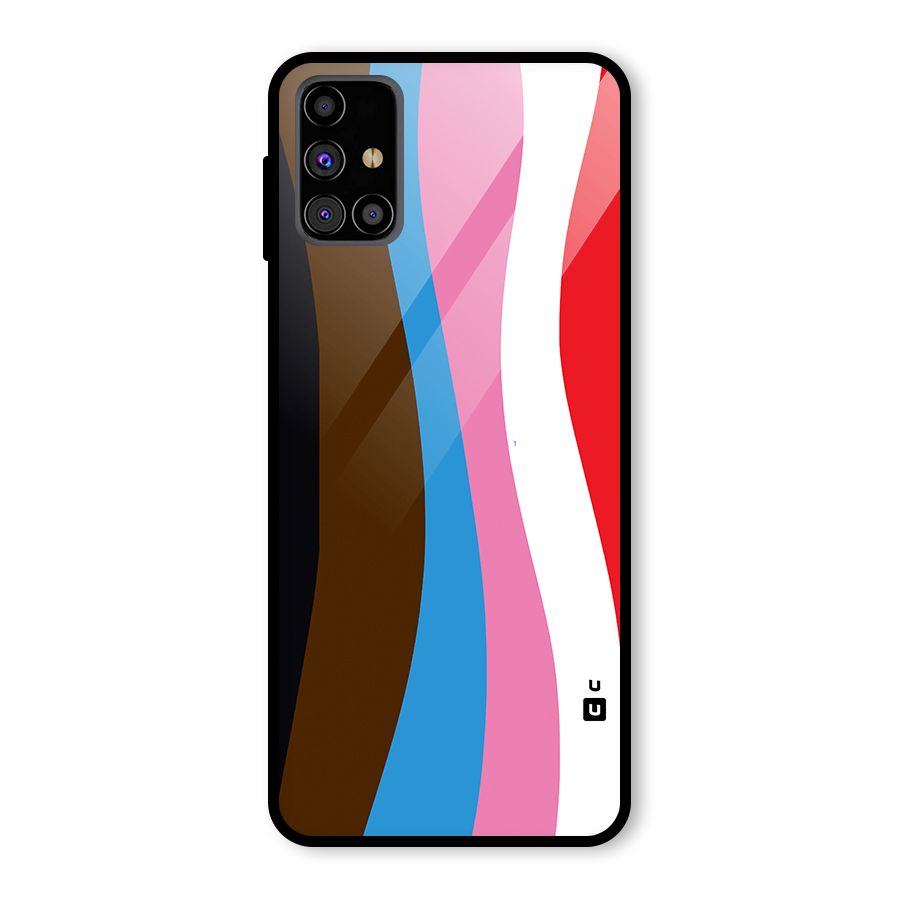 Modern Curves Glass Back Case for Galaxy M31s