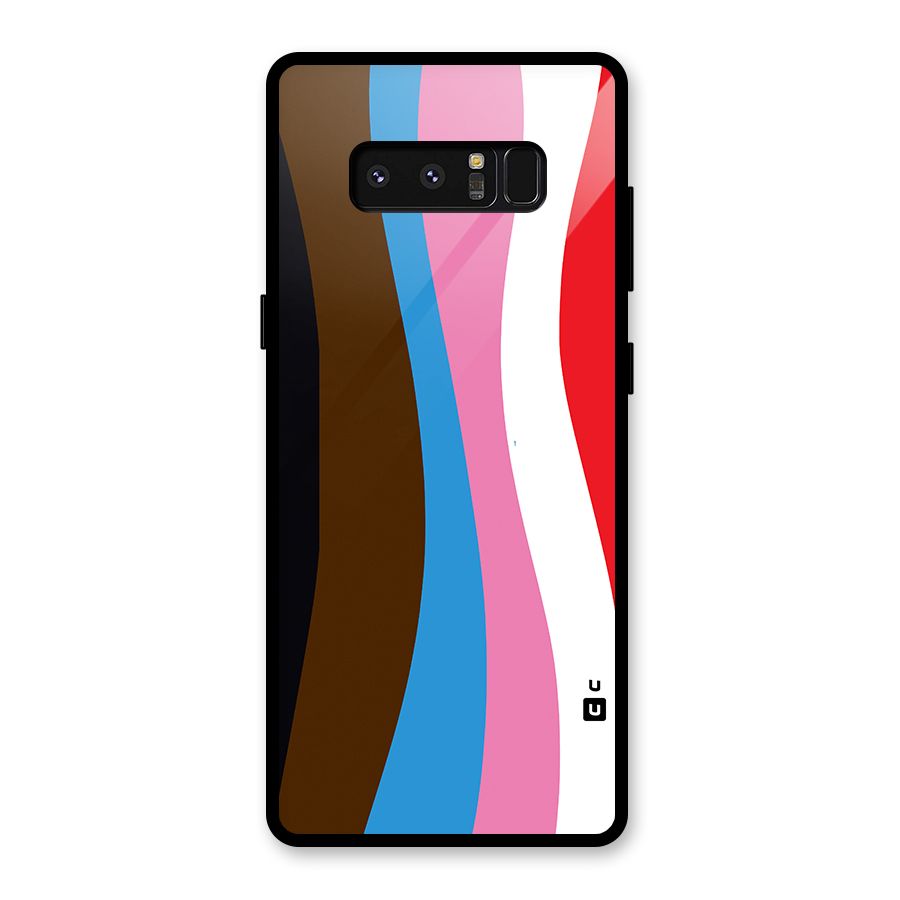 Modern Curves Glass Back Case for Galaxy Note 8