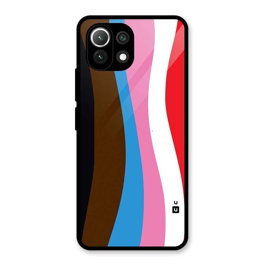 Modern Curves Glass Back Case for Mi 11 Lite NE 5G