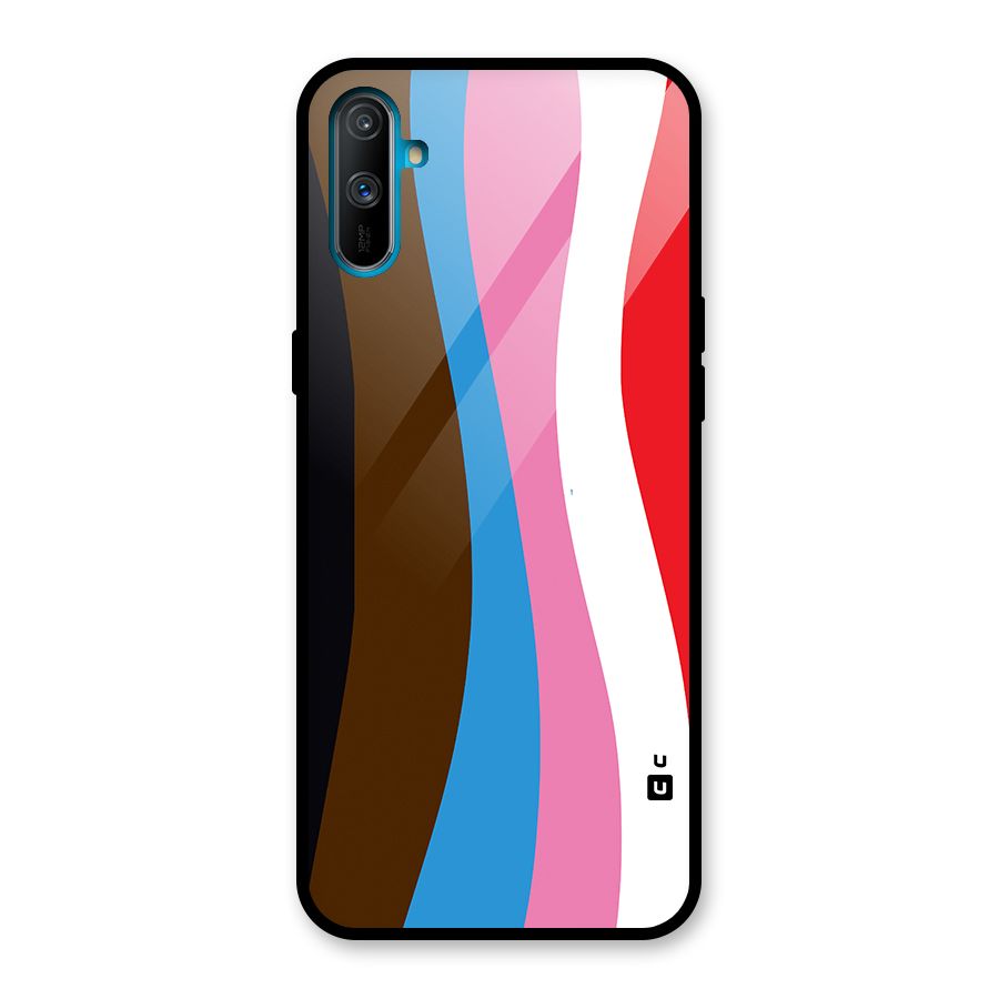 Modern Curves Glass Back Case for Realme C3