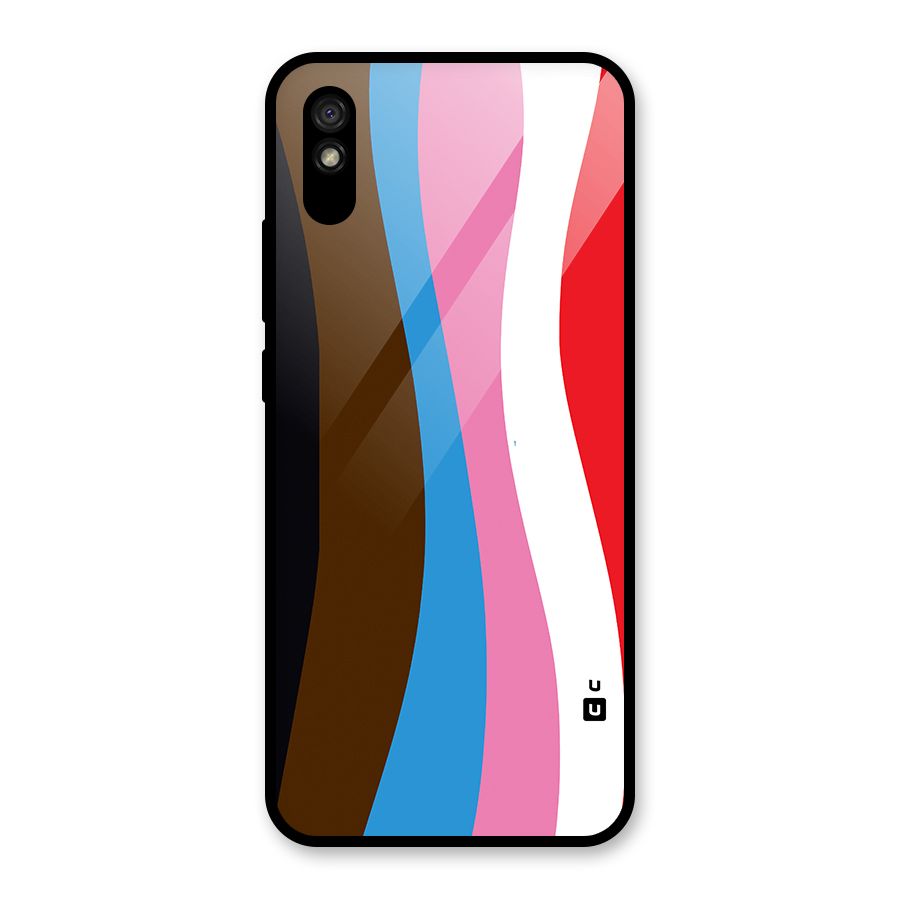 Modern Curves Glass Back Case for Redmi 9i