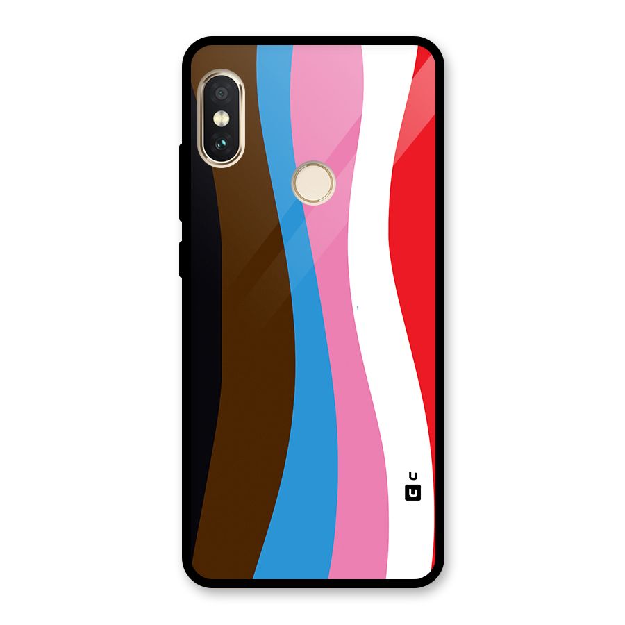 Modern Curves Glass Back Case for Redmi Note 5 Pro