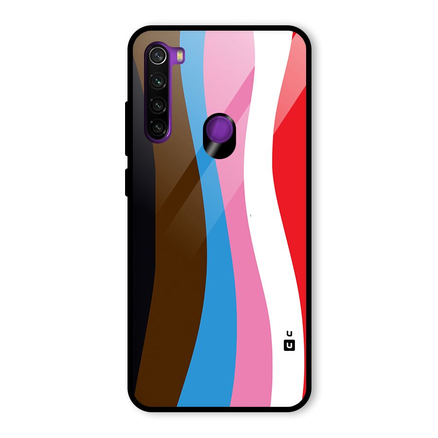 Modern Curves Glass Back Case for Redmi Note 8