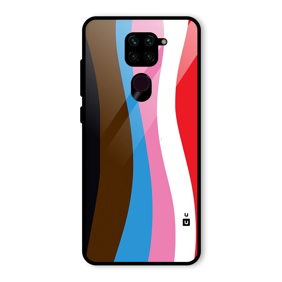 Modern Curves Glass Back Case for Redmi Note 9