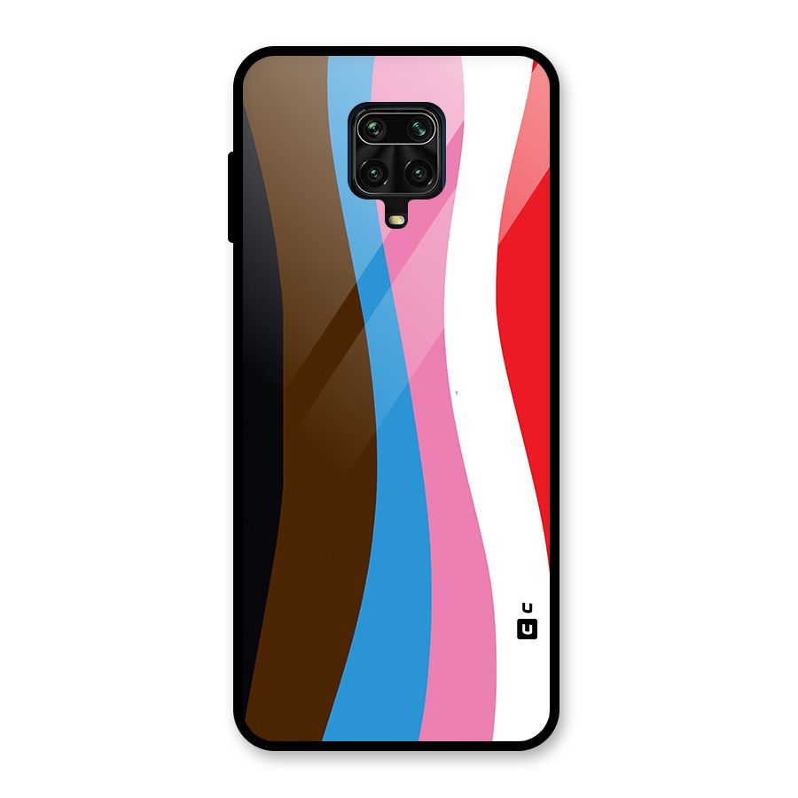 Modern Curves Glass Back Case for Redmi Note 9 Pro