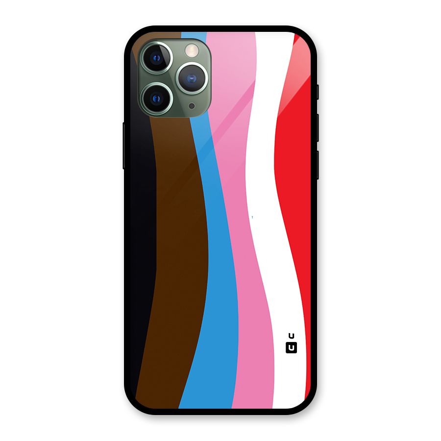 Modern Curves Glass Back Case for iPhone 11 Pro