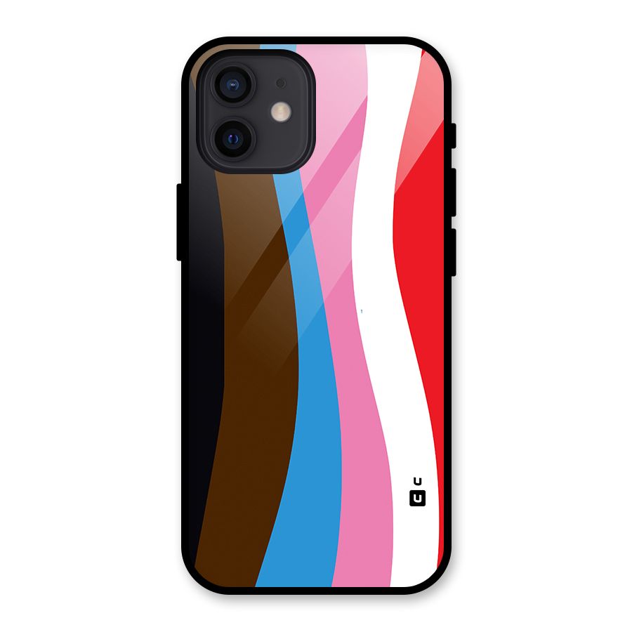 Modern Curves Glass Back Case for iPhone 12