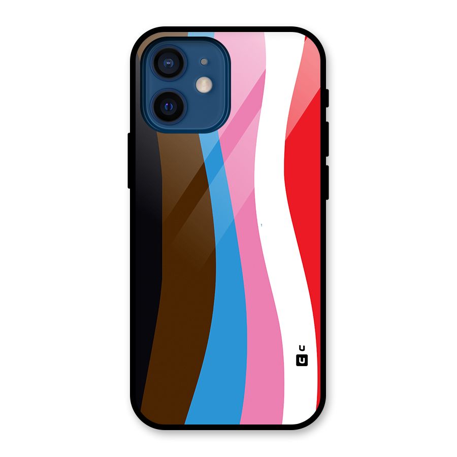 Modern Curves Glass Back Case for iPhone 12 Mini