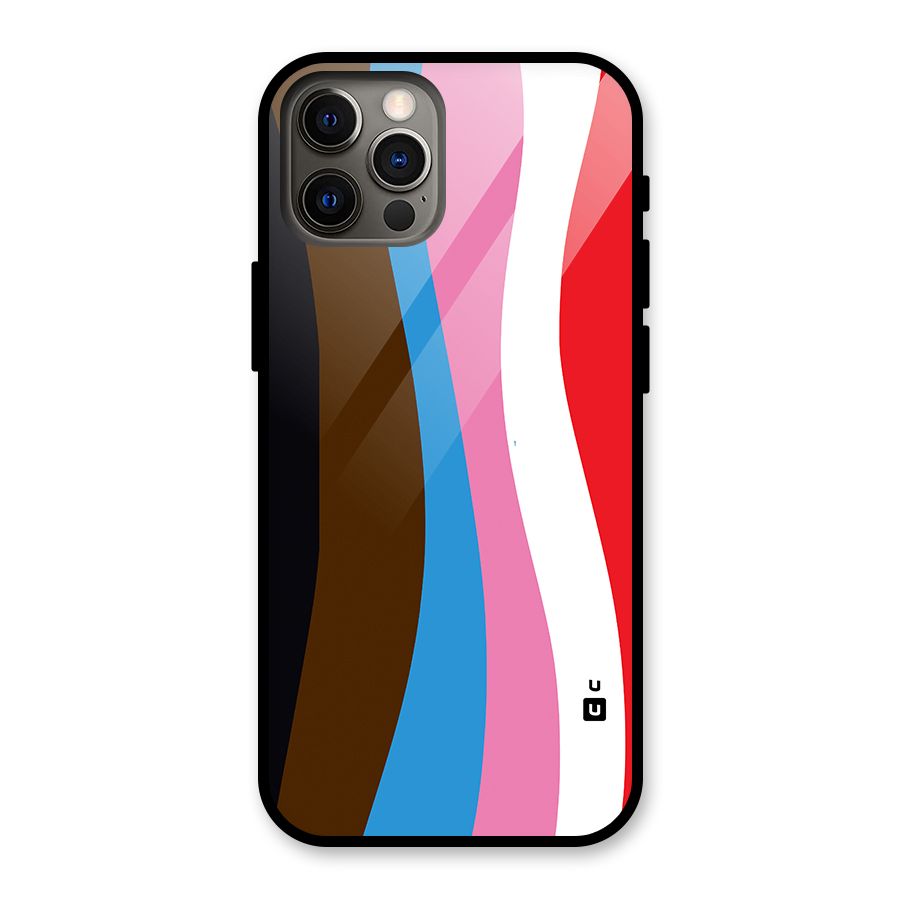 Modern Curves Glass Back Case for iPhone 12 Pro