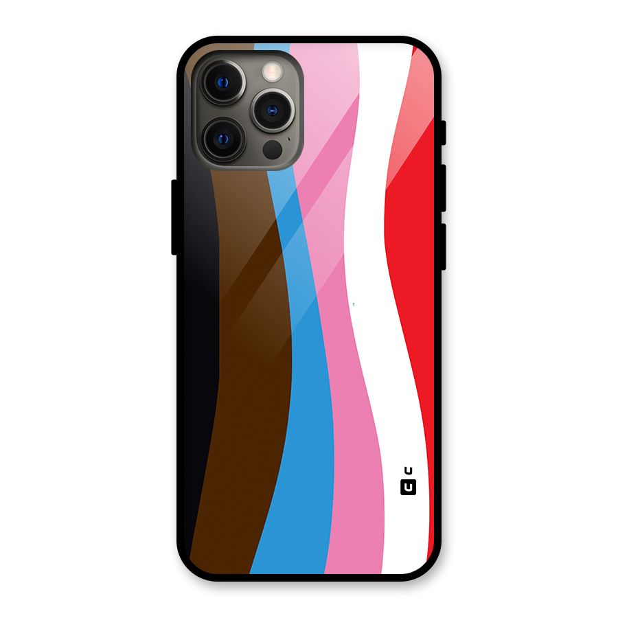 Modern Curves Glass Back Case for iPhone 12 Pro Max