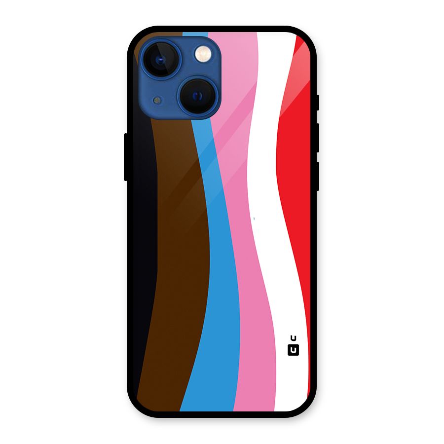 Modern Curves Glass Back Case for iPhone 13 Mini