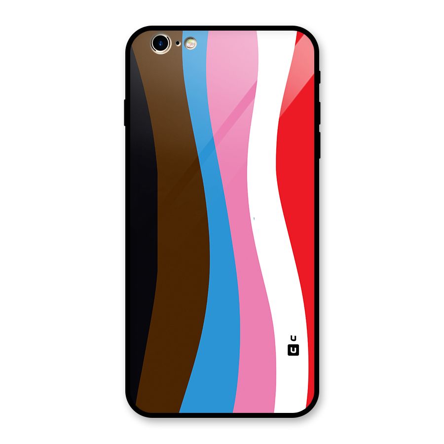 Modern Curves Glass Back Case for iPhone 6 Plus 6S Plus