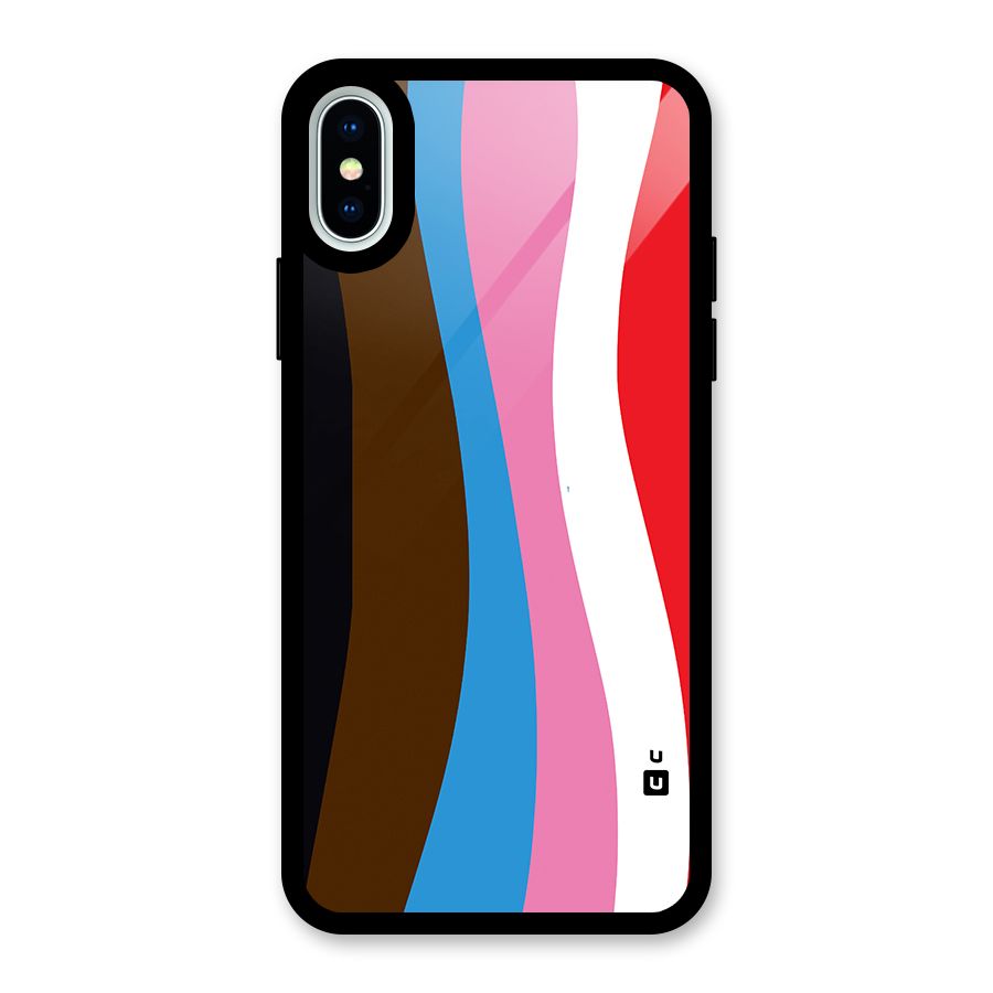 Modern Curves Glass Back Case for iPhone X