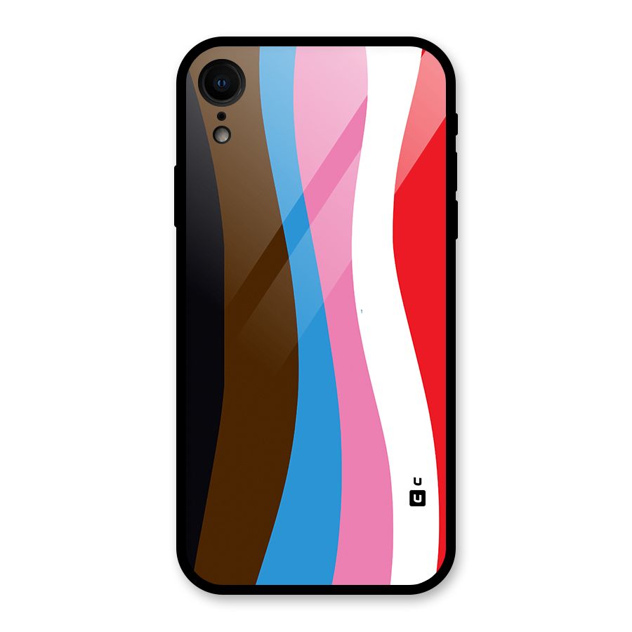 Modern Curves Glass Back Case for iPhone XR