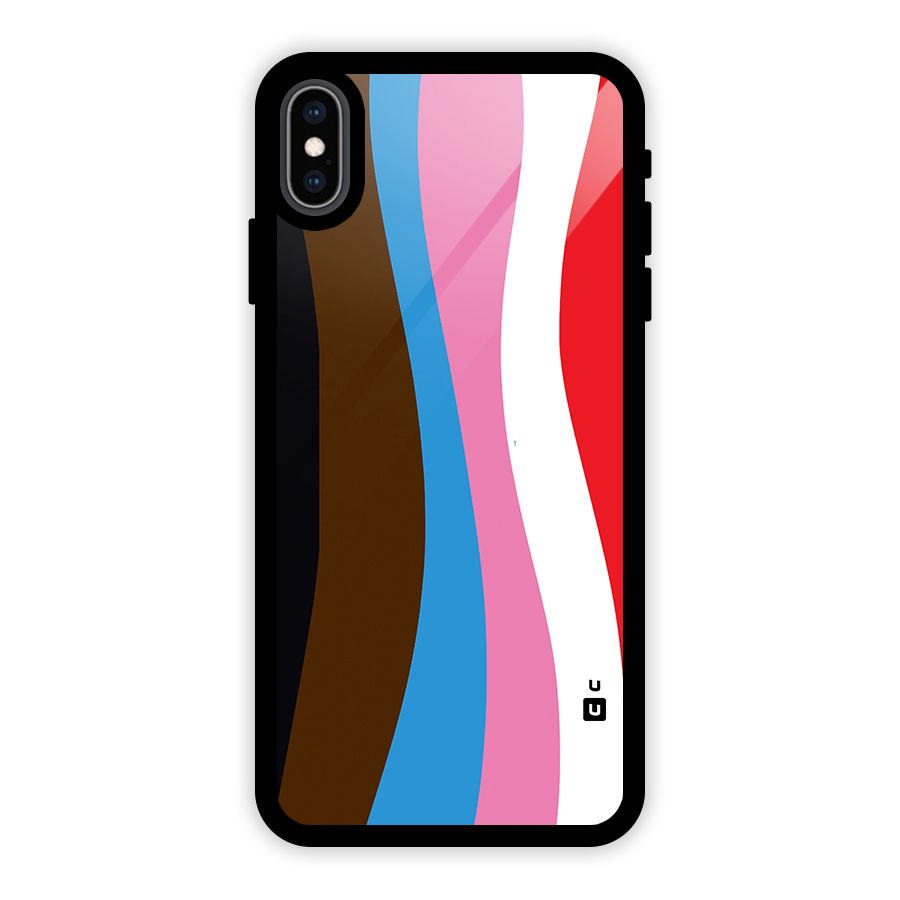 Modern Curves Glass Back Case for iPhone XS Max