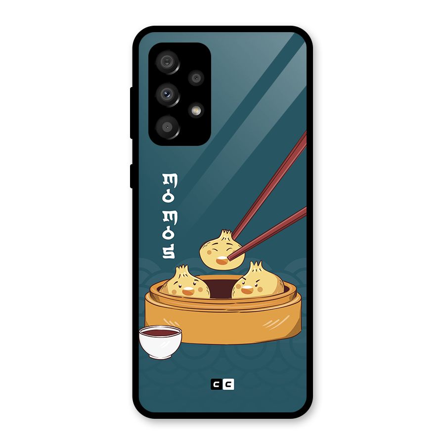 Momos Lover Glass Back Case for Galaxy A32