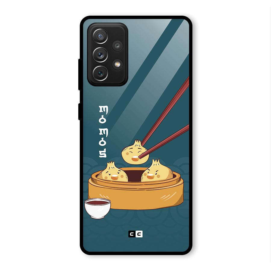 Momos Lover Glass Back Case for Galaxy A72