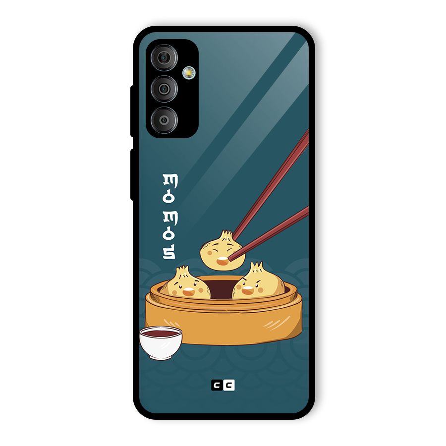 Momos Lover Glass Back Case for Galaxy F23