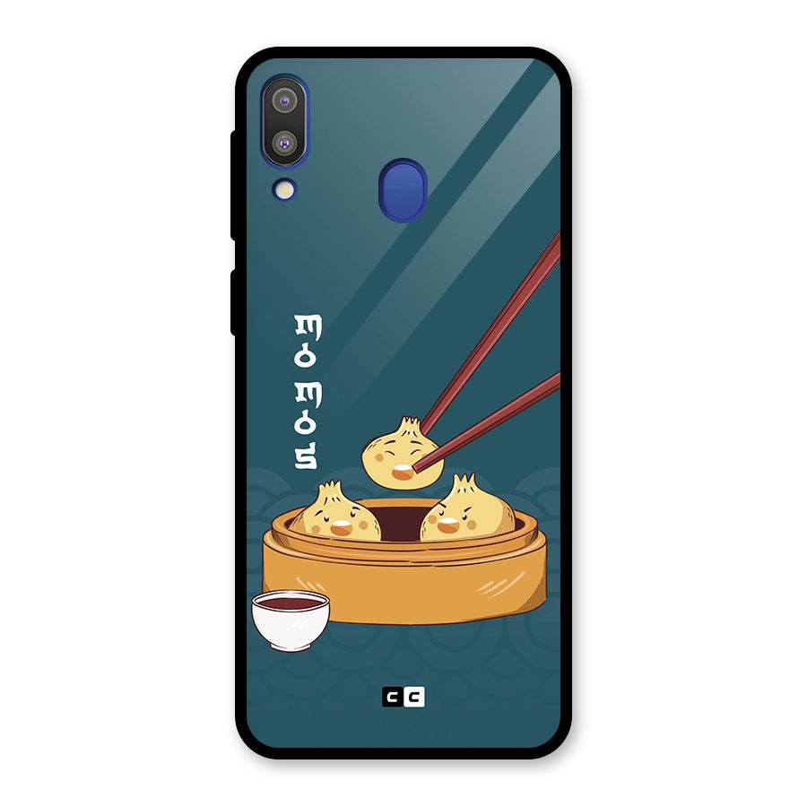 Momos Lover Glass Back Case for Galaxy M20
