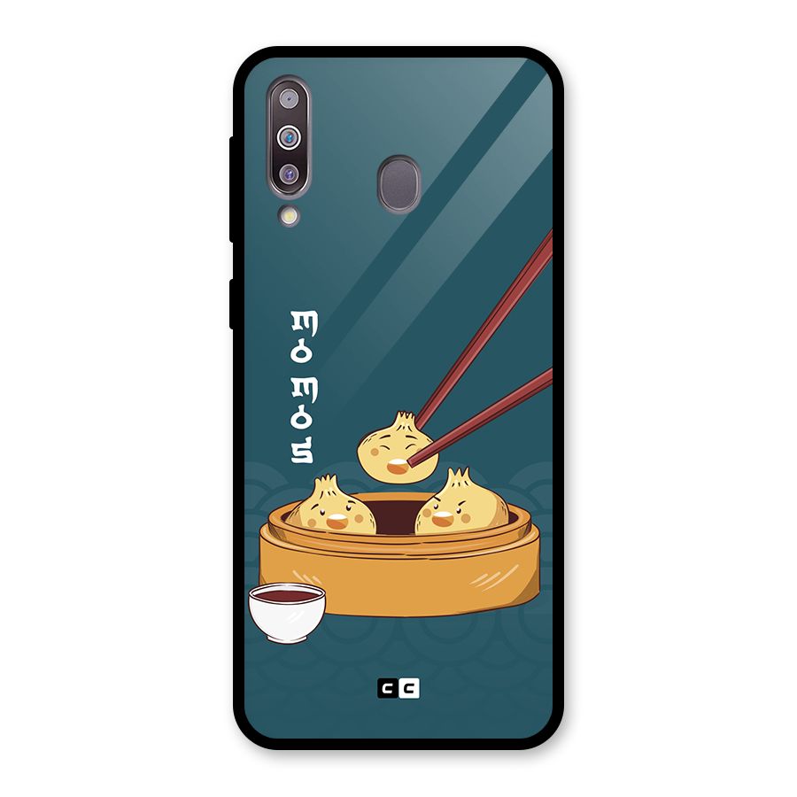 Momos Lover Glass Back Case for Galaxy M30